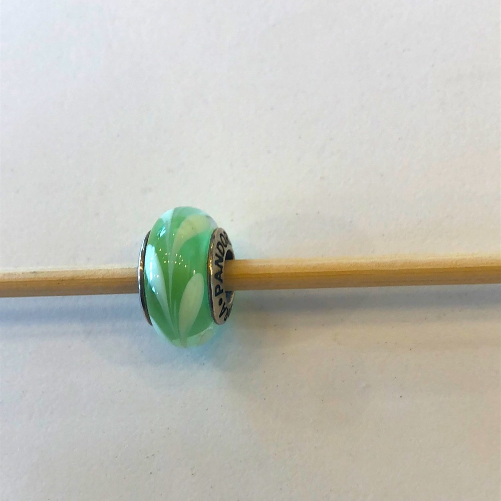 Authentic Pandora Bead - Green glass